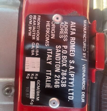
								Restored 1985 Alfa Romeo 116 full									